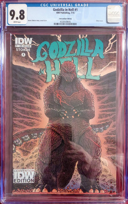 Godzilla In Hell #1 (2015) CGC 9.8 1:1000 Convention Variant LE 200 IDW-image
