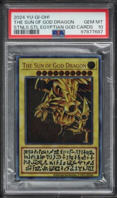 2024 Yu-Gi-Oh! The Sun of God Dragon Winged Ra Stainless Steel PSA 10 GEM-image