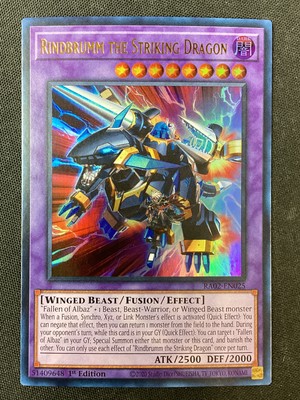 Yu-Gi-Oh TCG #RA02-EN025 Rindbrumm the Striking Dragon 1st Edition Ultra Rare NM-image