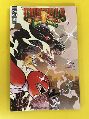 GODZILLA VS MIGHTY MORPHIN POWER RANGERS: II #5 NM 2024 Bagged & Boarded 🐶-image