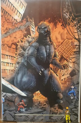 Godzilla VS Mighty Morphin Power Rangers II #1 VIRGIN STASHHHLOOT EXCLUSIVE-image