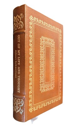Easton Press Out Of My Life And Thought Albert Schweitzer Leather Collect 1989-image