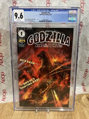 Godzilla 0 / CGC 9.6 / 1995 / Randy Stradley Story Bob Eggleton Cover Dark Horse-image