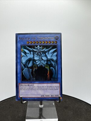 Yugioh x1 Obelisk the Tormentor LC01-EN001 Ultra Rare Limited Ed (Near Mint!)-image