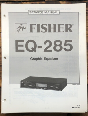 Fisher EQ-285 Equalizer  Service Manual *Original*-image