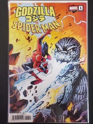 Godzilla vs Spider-Man #1 Campana Variant Marvel 2025 VF/NM Comics-image