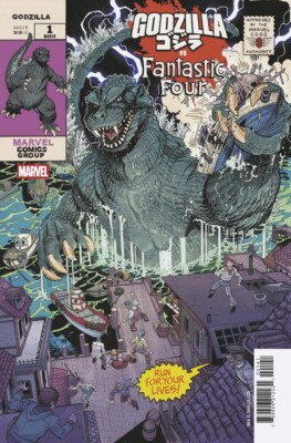 Godzilla vs. Fantastic Four #1 Nick Bradshaw Monster Homage Variant (2025)-image