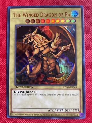 Yu-Gi-Oh! The Winged Dragon of Ra LC01-EN003 Limited Ultra Rare NM c3/-image