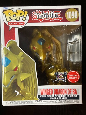 Funko POP! Winged Dragon of Ra #1098 Metallic GameStop Exclusive Mint-image
