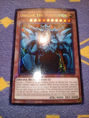 1x Obelisk The Tormentor SBC2-ENB01 Prismatic Secret First Edition Light Play -image