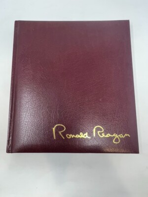 Ronald Reagan An American Hero - Leather Hardcover Book-image