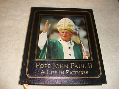 Pope John Paul II A Life in Pictures by Pierre-Henri Verlhac hc Leatherbound-image