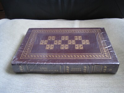 SIDNEY POITIER SIGNED  - LIFE BEYOND MEASURE - EASTON PRESS LEATHER FIRST SEALED-image