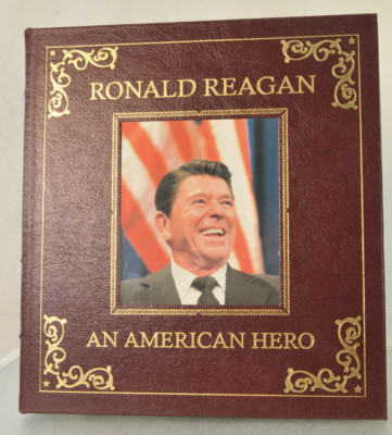 Ronald Reagan An American Hero Leather Bound First American Edition 2001-image