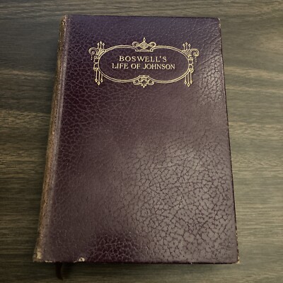 Boswell's Life of Johnson Leather Nice! Macmillan & Co Globe Edition 1929-image