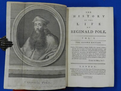 THE LIFE CARDINAL REGINALD POLE, 2nd Ed., 2 Vols., Lond., 1767. Mod. Red Leather-image
