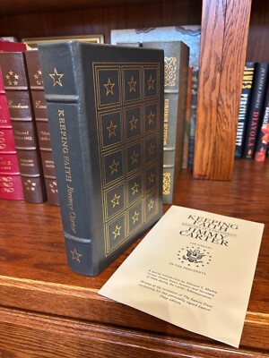 Keeping Faith.  Jimmy Carter  Signed Easton Press 1982 Full Leather w booklet-image