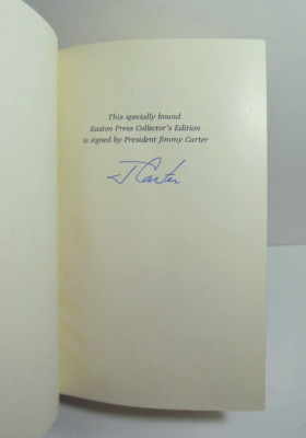 Jimmy Carter SIGNED Keeping Faith Memoirs of President Easton Press Leather LN-image