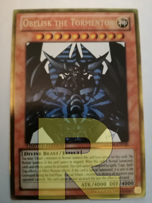 Obelisk The Tormentor ® Divine ® Rare Gold ® GLD4-EN030 ® English-image