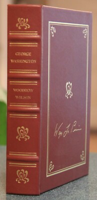 George Washington, by Woodrow Wilson, 2001, illustrated-leather, 1897 facsimile-image