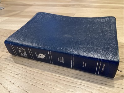 KJV Full Life Study Bible Leather Zondervan Pentecostal Charismatic 1992 Rare-image