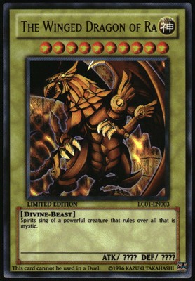 Yu-Gi-Oh! - Winged Dragon of Ra 2010 LC01-EN003 Ultra Rare Limited Edition-image