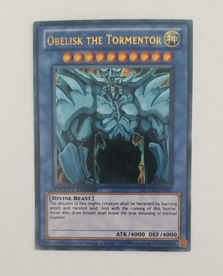 Obelisk the Tormentor YGLD-ENG02 Ultra Rare Limited Edition MP YuGiOh!-image