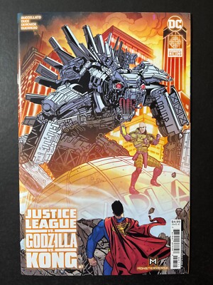 JUSTICE LEAGUE VS GODZILLA VS KONG #7 *NM OR BETTER!* (DC, 2024)  MAIN COVER!-image