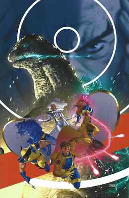 Godzilla vs X-Men #1 1:100 Taurin Clarke Virgin Variant Marvel 2025-image