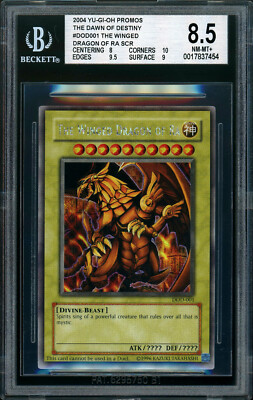 Yugioh The Winged Dragon of Ra DOD Secret Rare BGS8.5 NM-Mint Graded English!-image