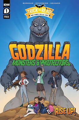 GODZILLA: MONSTERS And PROTECTORS #1 IDW 2022 Trick or Read Variant NM+-image