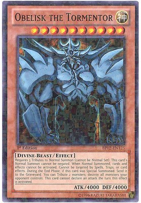 Yu-Gi-Oh Card - BP02-EN125 - OBELISK THE TORMENTOR (rare) - NM/Mint-image