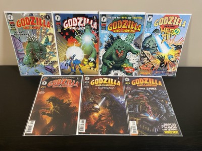 GODZILLA 7 ISSUE LOT - KING OF THE MONSTERS 1 6 7 12 13 14 & Hero Zero One Shot-image