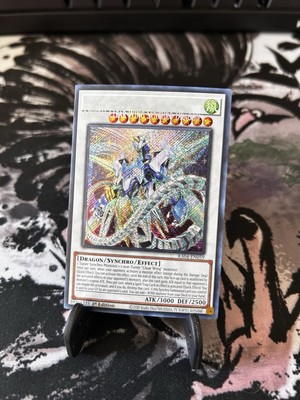 Crystal Clear Wing Synchro Dragon RA04-EN059 Secret Rare Name Shift Misprint-image