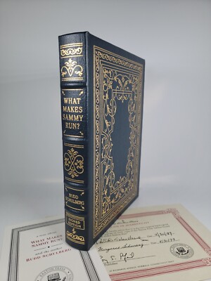 SIGNED ~ WHAT MAKES SAMMY RUN by Budd Schulberg Easton Press LIMITED EDITION COA-image