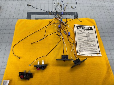 2X FISHER VTG CROSSOVERS SPEKAER COMMECTORS Model 4112 OTHERS WORK GREAT 🔥-image