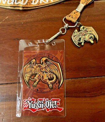 🔥🔥🔥Yugioh yu-gi-oh The Winged Dragon Of RA Lanyard w/ Charm & Card New 🔥🔥🔥-image