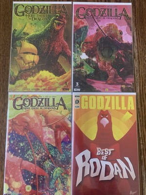 Godzilla: Here There Be Dragons #1,3,4.W/ BEST OF RODAN!  IDW 2023-image