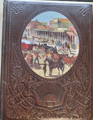 THE TOWNSMEN Time Life Books THE OLD WEST Vintage Faux Leather Hardcover 1975-image