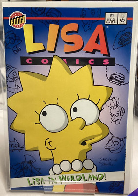 LISA COMICS #1 (1995) Simpsons High Grade BONGO COMICS WHITE PAGES-image