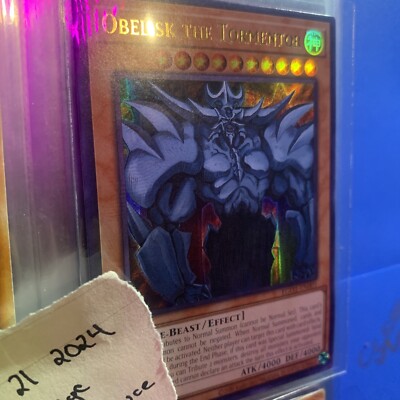 Obelisk The Tormentor EGO1-EN001 2020 Yu-Gi-Oh! Card TCG CCG ULTRA RARE MINT-image