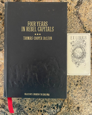 The Collector's Library of the Civil War FOUR YEARS IN REBEL CAPITALS Leather HC-image