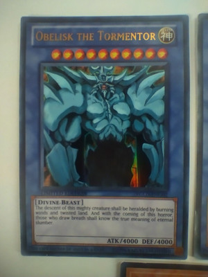 Yu-Gi-Oh! Obelisk the Tormentor YGLD-ENGO2 & LC01-EN001 & EGO1-EN001 Ultra Rare-image