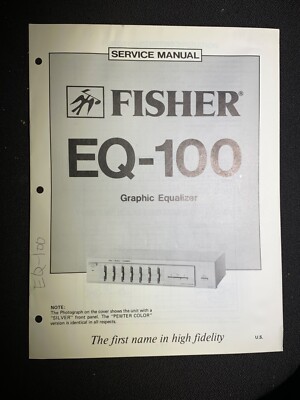 Fisher EQ-100 Service Manual Graphic Equalizer Original-image