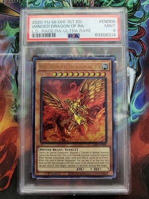YuGiOh! The Winged Dragon of Ra (Alt Art) - LED7-EN000 - Ultra Rare - PSA Mint 9-image