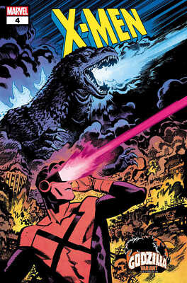 X-Men #4 Chris Samnee Godzilla Variant Comic Book First Print 2024-image