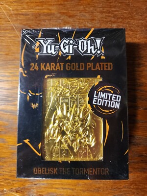 Fanattik - Yugioh - Gold Plated Limited Metal Card - Obelisk the Tormentor-image