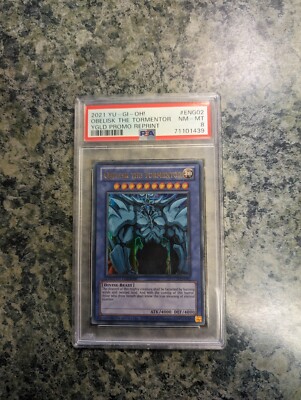 Yu-Gi-Oh! TCG Obelisk the Tormentor YGLD-ENG02 Limited Edition PSA 8-image