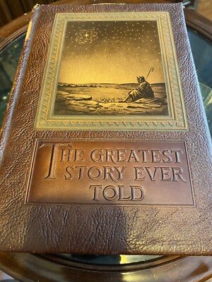 1949 The Greatest Story Ever Told by Fulton Oursler - 1st Ed. Leather Bound_Rare-image