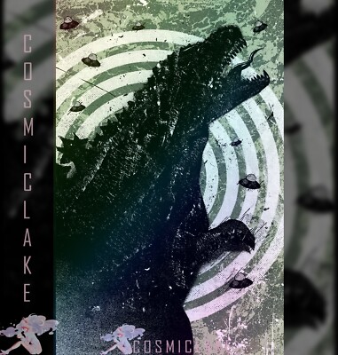 GODZILLA HERE THERE BE ALIENS #1 WILSON FOIL VIRGIN VARIANT LE 500 PRESALE 5/14☪-image